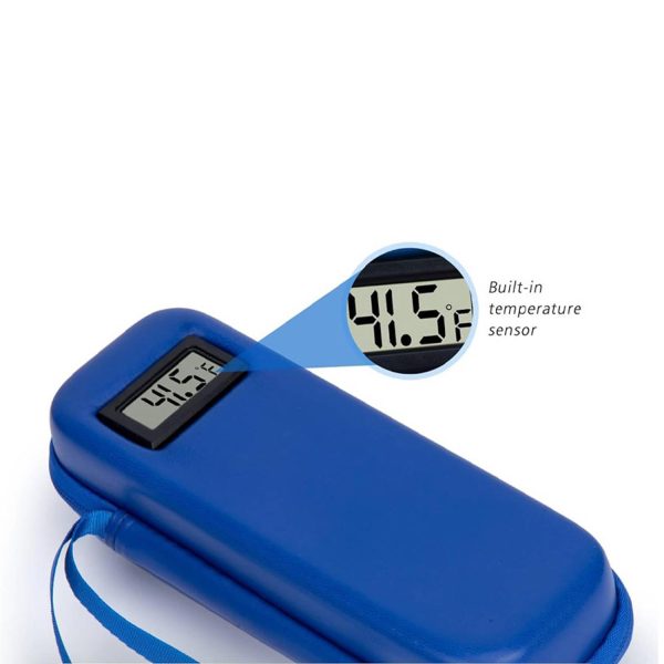 New EVA Insulin Cooling Bag with Temp Display Travel Case