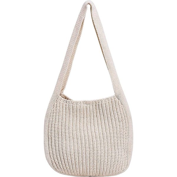 Lightweight Vintage Style Woven Crossbody Bag