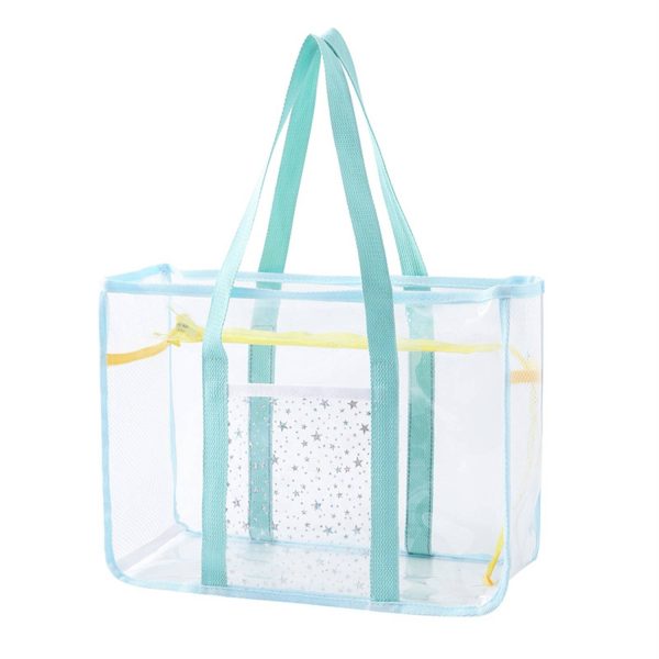Clear PVC Tote Bag – Beach, Pool, Shower Organizer