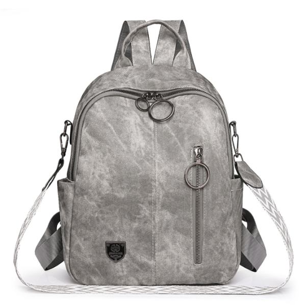 Multi-purpose Soft Leather Backpack Retro Korean-style
