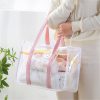 Clear PVC Tote Bag – Beach, Pool, Shower Organizer