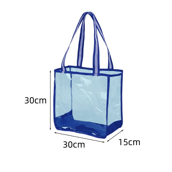 Trendy Large PVC Clear Shoulder Tote Bag for Daily Use