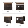 Genuine Leather 13inch Compact Bifold Pocket Messenger bag