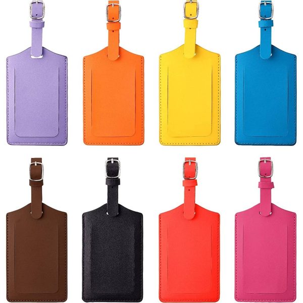 PU Leather Luggage Bag Case Tags
