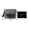 12" Foldable Canvas Shoulder Handbag for Daily Use