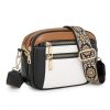 PU Leather Waterproof Crossbody Bags w/ Adjustable Strap
