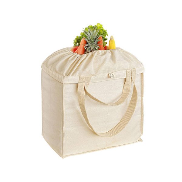 Foldable Reusable Canvas Shopping Tote Bag w/ Handles