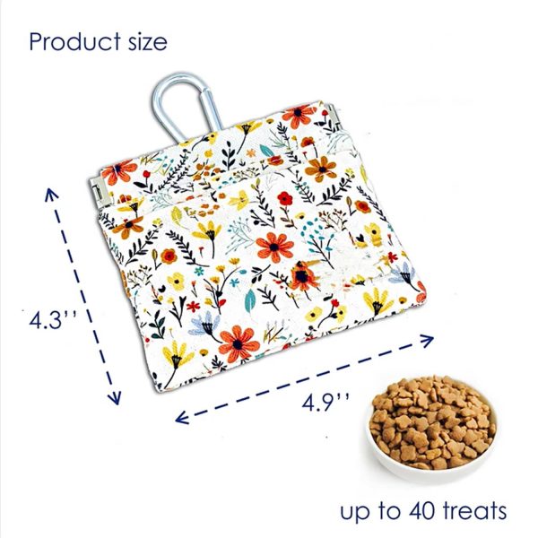 Portable Dog Treat Pouch Pet Training Bag w/ Carabiner