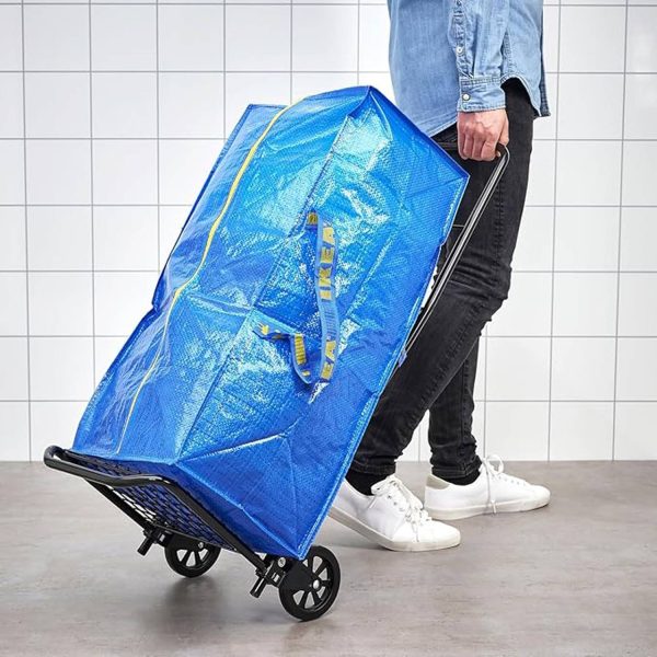76L Durable PP Woven Zippered Storage Bag for Household