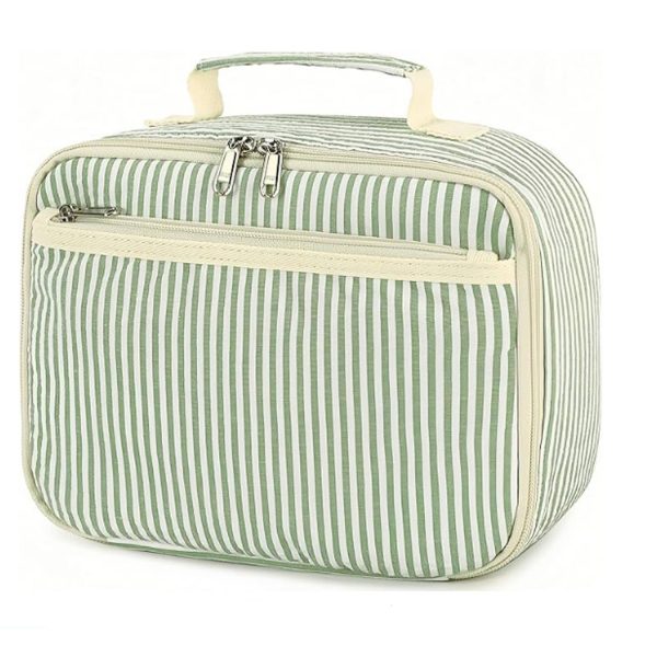 4.5L Oxford Insulated Cooler Lunch Tote Bag w/ Compartment