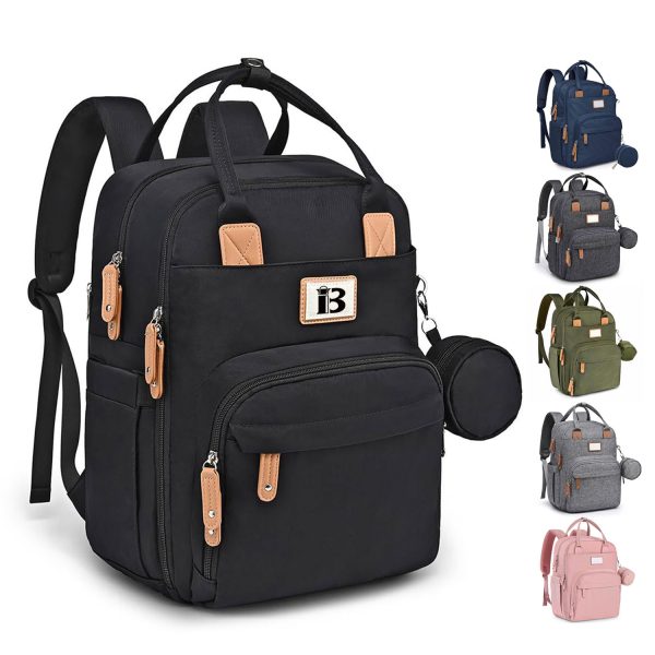 Waterproof Durable Travel Diaper Backpack w/ Multi-Pocket