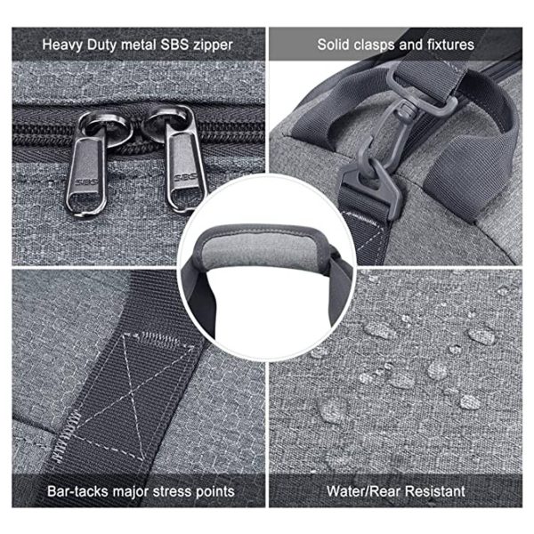 Waterproof Duffle Bag with Shoes Compartment