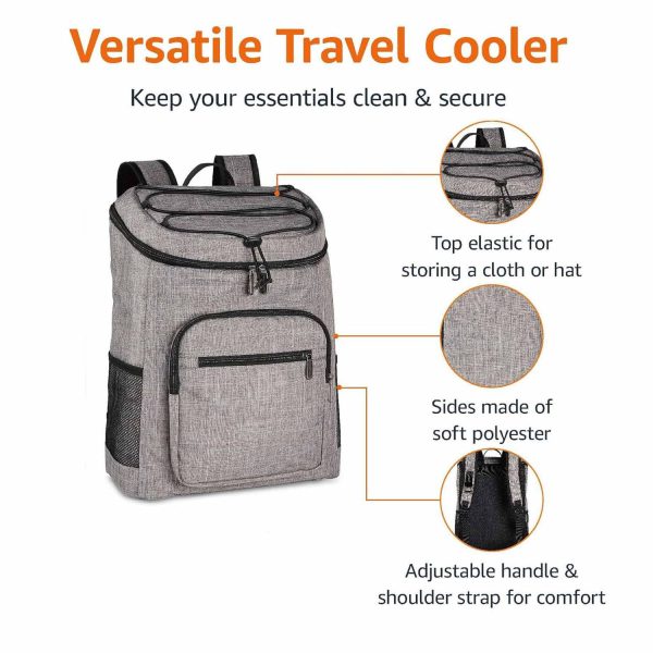 30 Can Waterproof Travel Insulated Cooler Backpack