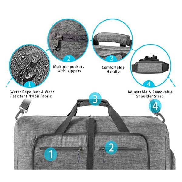 Foldable Travel Duffel Bag for Men