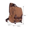 Large Capacity Canvas Crossbody Backpack for Business Travel