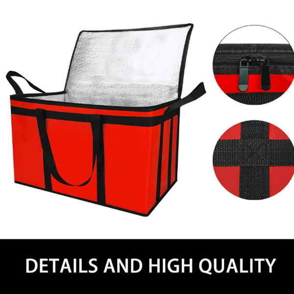 77L Insulated Non-Woven Food Delivery Bag w/ Custom Logo