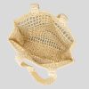 Spacious Crochet Beach Tote Bag – Straw & Mesh