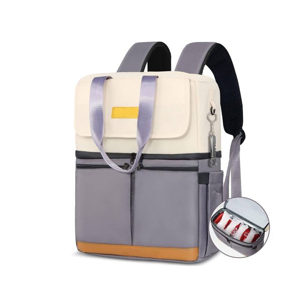 36 Can Waterproof Nylon Cooler Backpack for Picnic