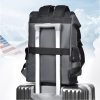 PU Leather Waterproof Business Backpack w/ USB Port