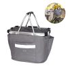 Foldable Detachable Oxford Bicycle Basket w/ Aluminum Handle