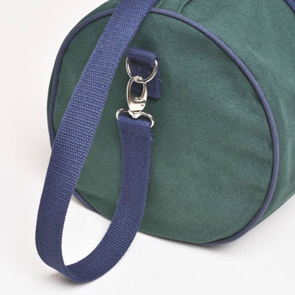 Lightweight Round-Shaped Canvas Gym Travel Bag w/ Strap