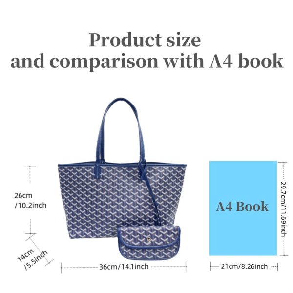 Large Capacity Linen Canvas Beach Bag w/ Wallet