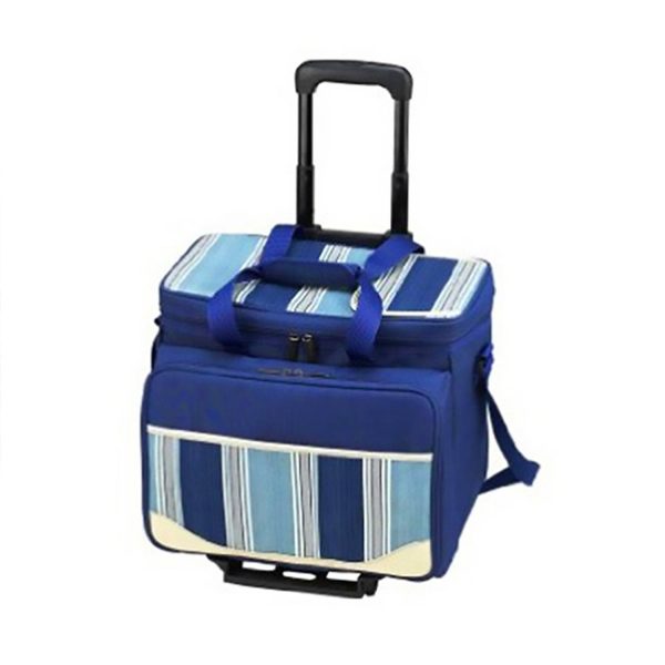 70L Wheeled Oxford Insulated Lunch Cooler Bag for Camping