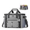 22L Waterproof Oxford Insulated Cooler Lunch Bag w/ Handle