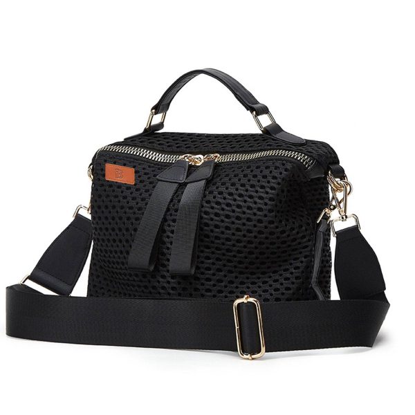 Women's Nylon Lightweight Travel Mesh Shoulder Bag w/ Handle