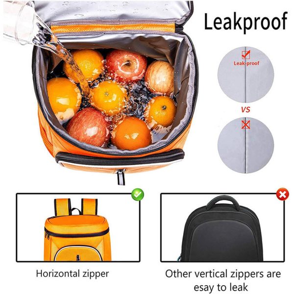 30L Waterproof Insulated Cooler Backpack w/ Oxford Fabric