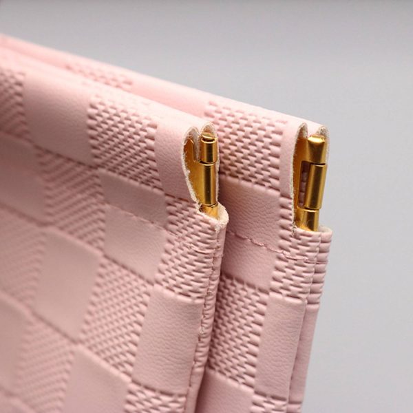 Travel Mini PU Makeup Bag with Snap Closure & Nylon Lining