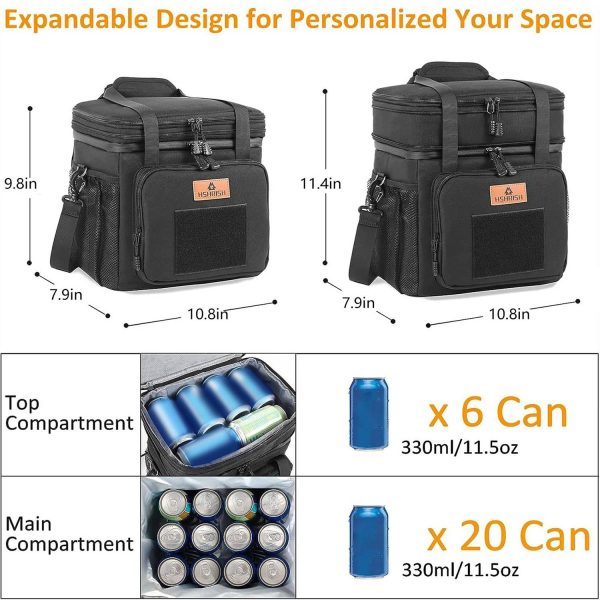 15L Oxford Portable Lunch Cooler Bag for Office Picnic