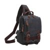 Large Capacity Canvas Crossbody Backpack for Business Travel