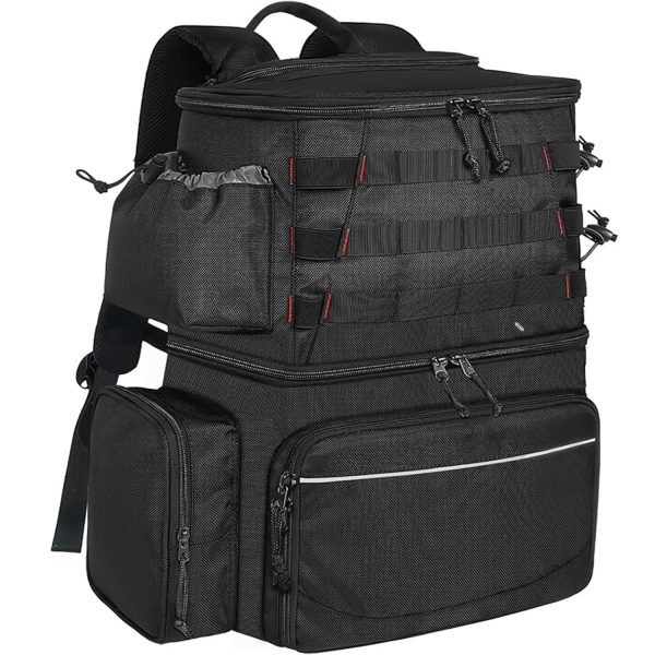26L Waterproof Fishing Backpack w/ Cooler Compartment