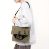 12" Foldable Canvas Shoulder Handbag for Daily Use