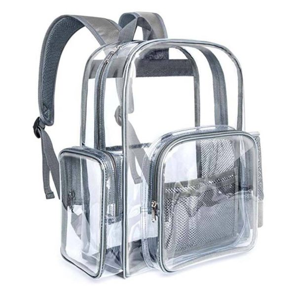 Heavy Duty PVC Transparent Clear Backpack for Stadium And School