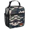 6 Can Oxford Insulated Lunch Cooler Bag w/ Zipper Pocket