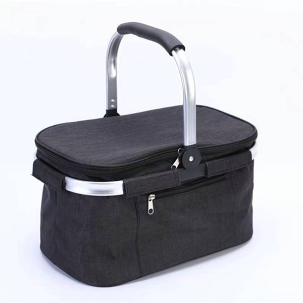 30L Oxford Foldable Insulated Picnic Cooler Bag