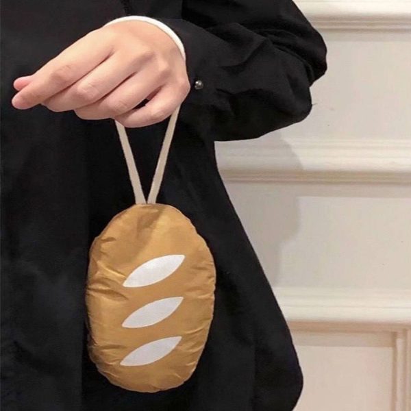 Eco Paper Foldable Bread Shaped Shopping Bag