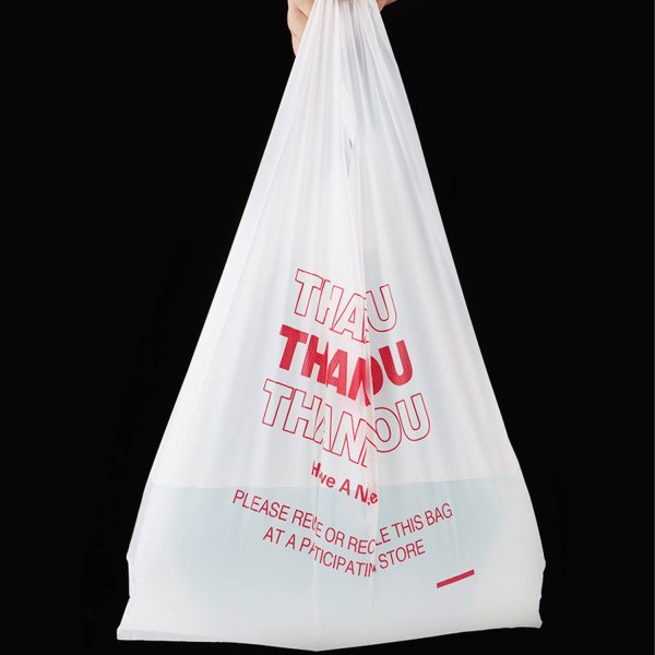 Portable Plastic Shopping Bags with Custom Logo