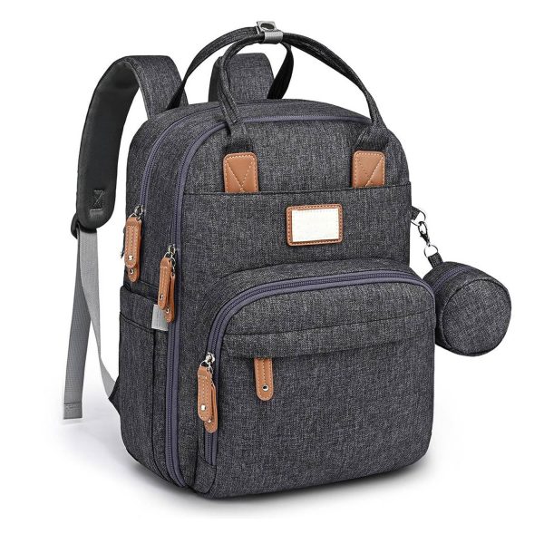 Waterproof Durable Travel Diaper Backpack w/ Multi-Pocket
