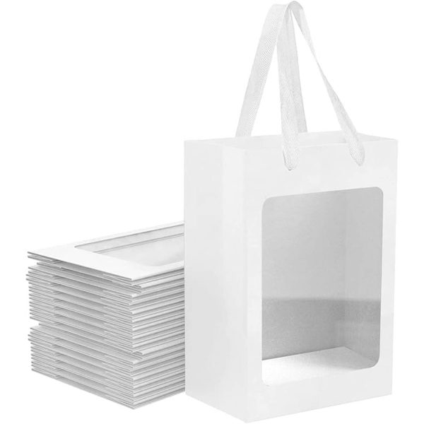 Eco Friendly Paper Bags w/ Clear Window for Flowers Gifts