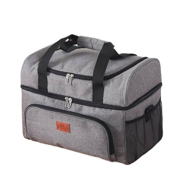 30L Oxford Insulated Cooler Bag w/ Handle for Picnic
