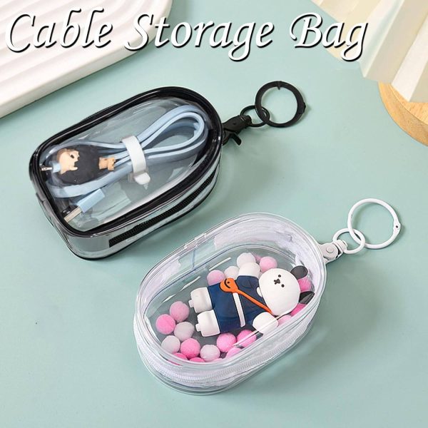 Mini Waterproof Transparent PU Makeup Storage Bag