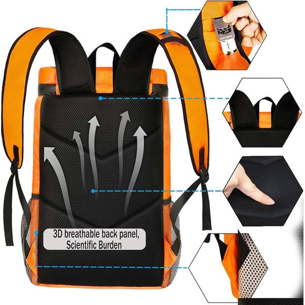 30L Waterproof Insulated Cooler Backpack w/ Oxford Fabric