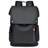 PU Leather Waterproof Business Backpack w/ USB Port