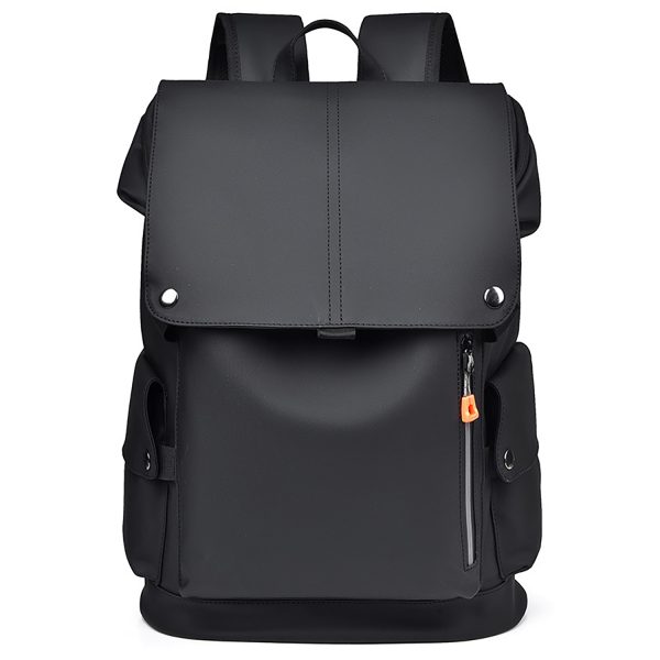 PU Leather Waterproof Business Backpack w/ USB Port