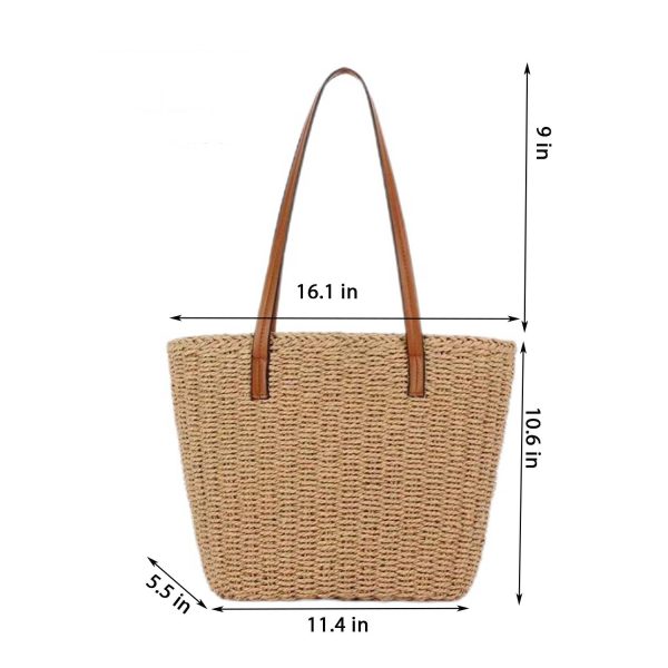 Fashion Handmade Woven Tote Bag for Summer Beach Travel