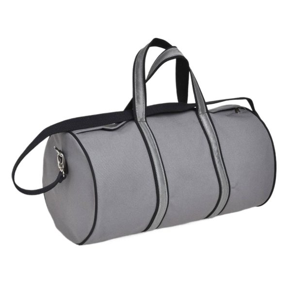 Lightweight Round-Shaped Canvas Gym Travel Bag w/ Strap