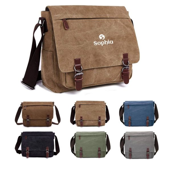 Canvas Messenger Shoulder Bag